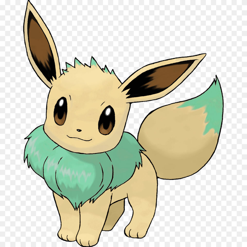 Eevee Leafeon Recolor Pokemon, Animal, Mammal, Rabbit, Face Free Transparent Png