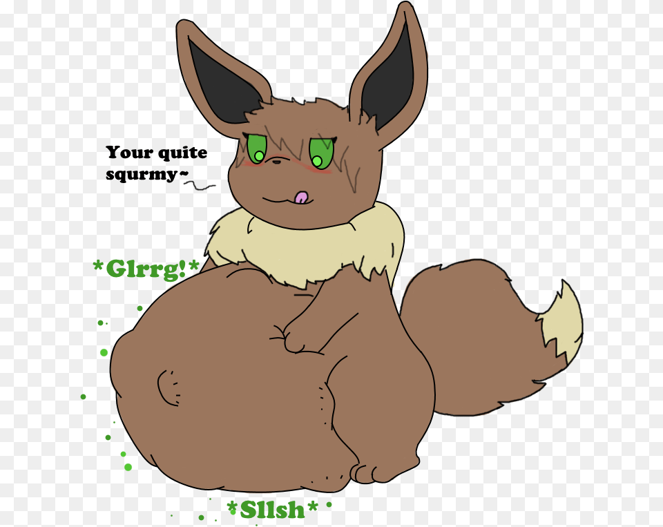 Eevee Pred Eevee Big Belly, Baby, Person, Face, Head Free Png Download