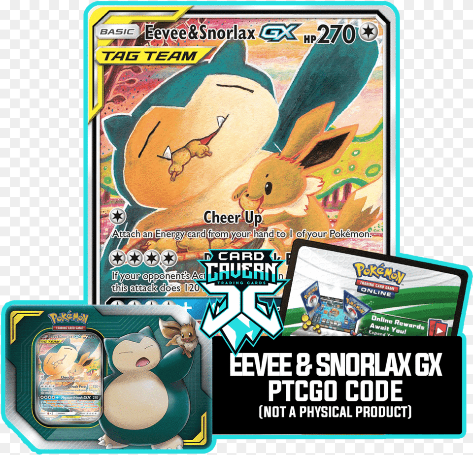 Eevee Snorlax Tag Team, Advertisement, Poster, Animal, Bird Png