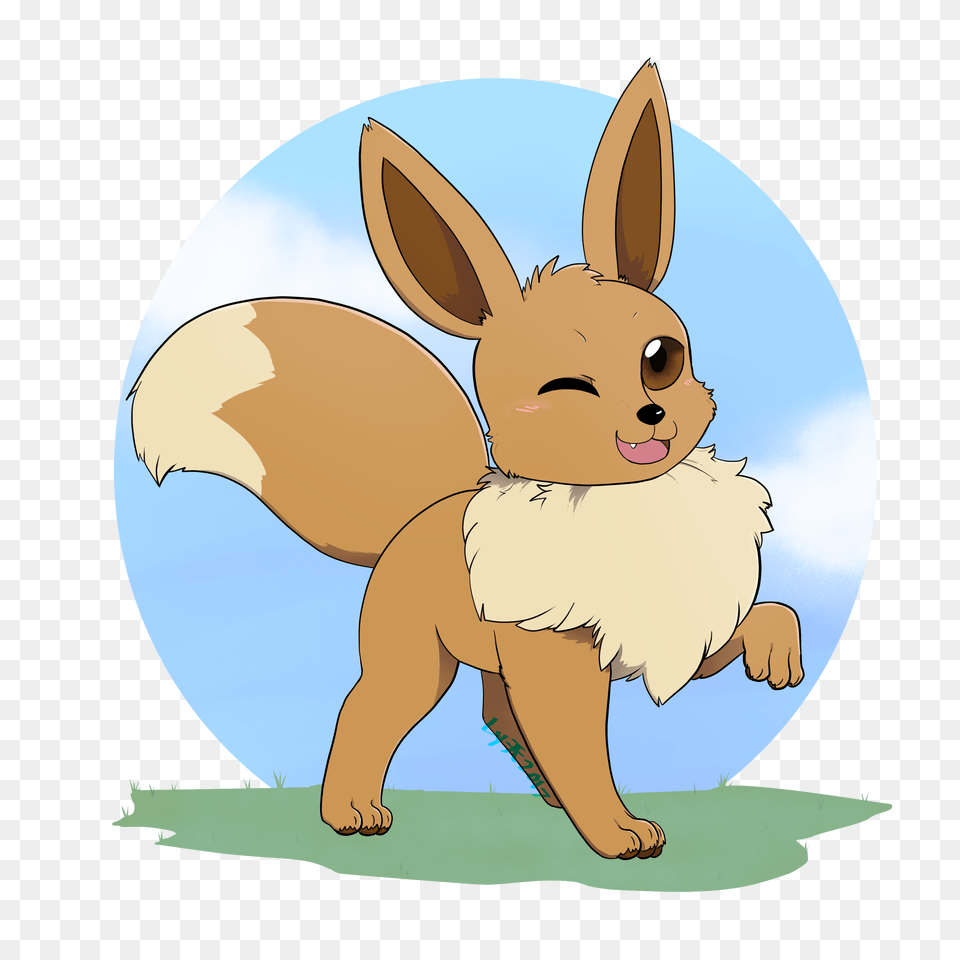 Eevee Weasyl, Animal, Mammal, Rabbit, Baby Free Transparent Png