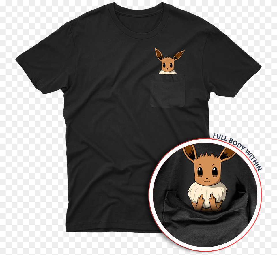 Eeveelution Middle Finger Shirt, Clothing, T-shirt Png