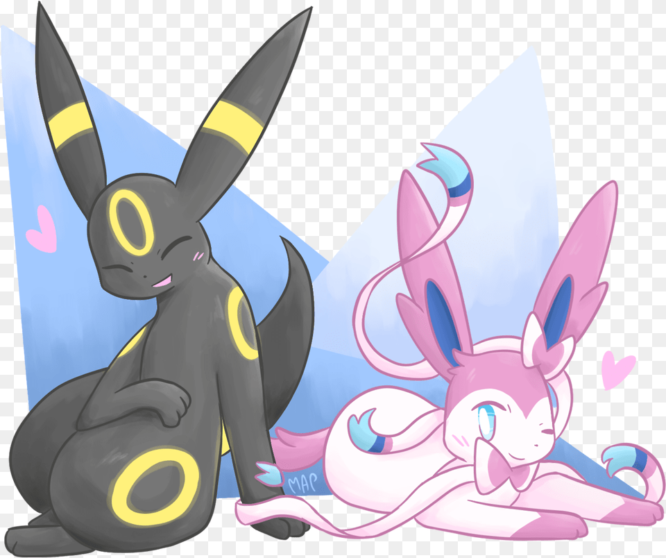 Eeveelution Umbreon And Sylveon, Animal, Invertebrate, Insect, Wasp Png Image