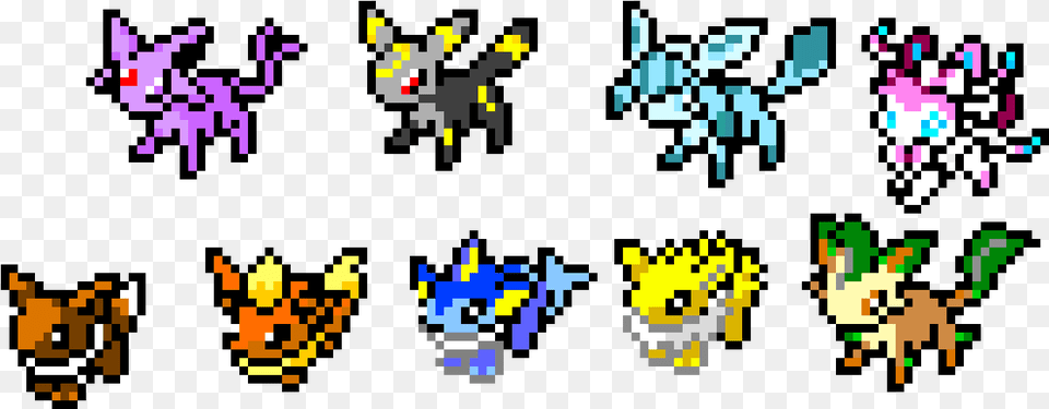 Eeveelutions Cartoon, Art, Graphics, Qr Code Free Png