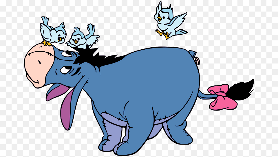 Eeyore Clipart Transparent, Cartoon, Animal, Fish, Sea Life Free Png