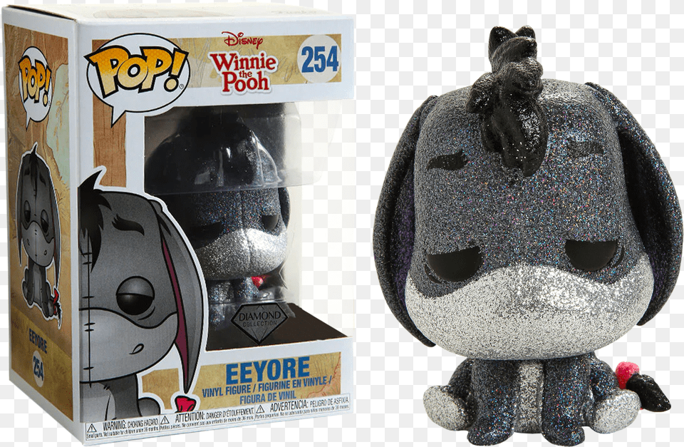 Eeyore Funko Pop Diamond, Plush, Toy, Helmet, Face Png