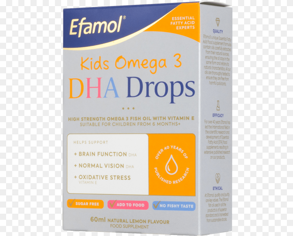 Efamol Omega 3 Dha Drops Efamol Omega, Book, Bottle, Cosmetics, Publication Free Png