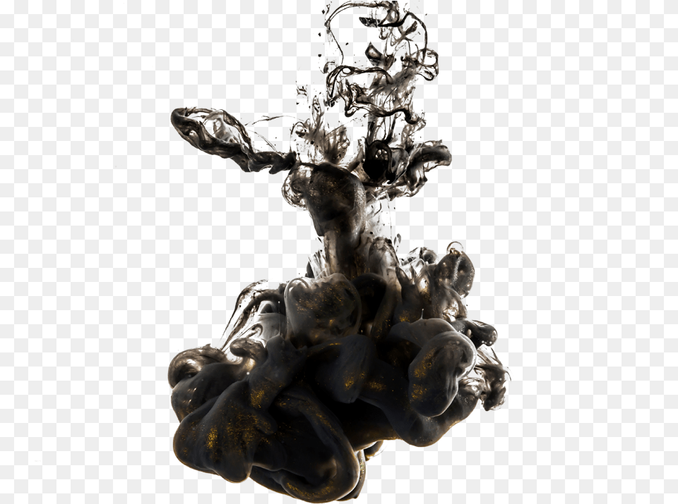 Effect 3d Smoke Foam Ink Dark 4asno4i Black Ink In Water, Art, Accessories, Ornament, Person Free Transparent Png