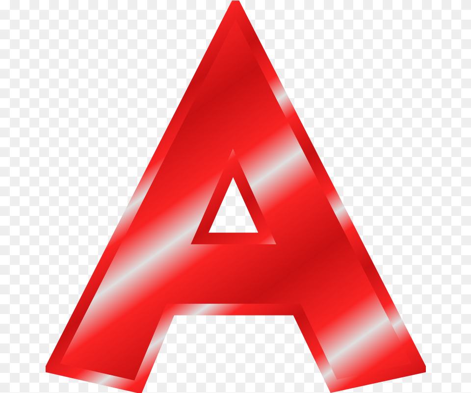 Effect Letters Alphabet Red Letter A Red Clipart, Triangle, Symbol Free Png