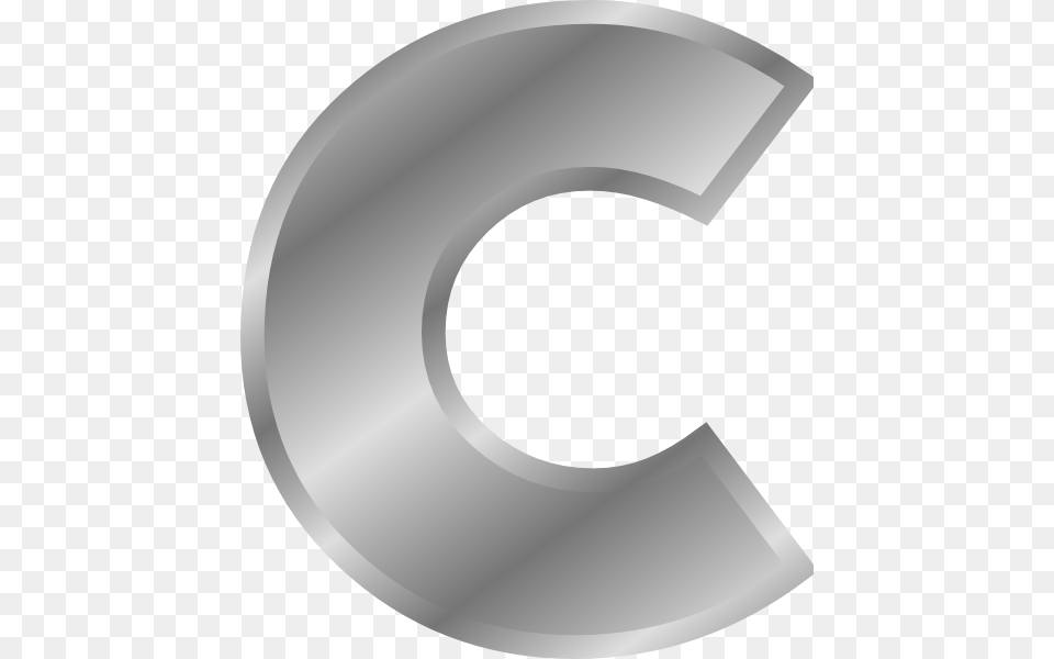 Effect Letters Alphabet Silver C Svg Clip Arts Silver Alphabets, Symbol, Number, Text, Disk Free Transparent Png
