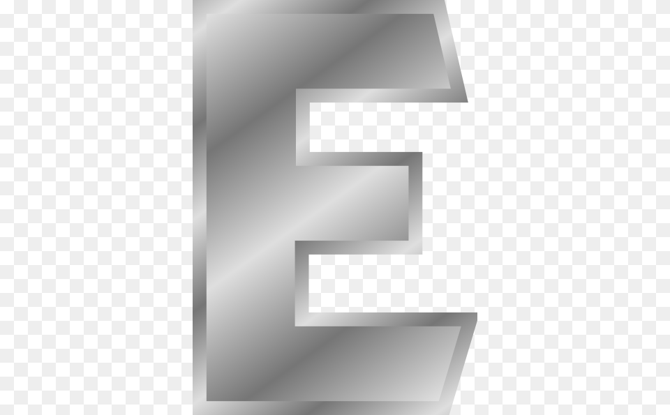Effect Letters Alphabet Silver Clip Art At Clker Com Letter E Gold Clipart, Mailbox, Text, Gray Free Png