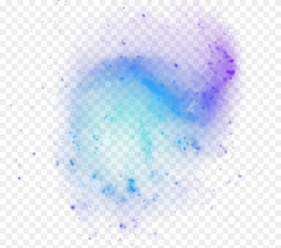 Effect Starry Sky Blue Purple Gradient Decoration Watercolor Paint, Lighting, Nature, Night, Outdoors Png Image