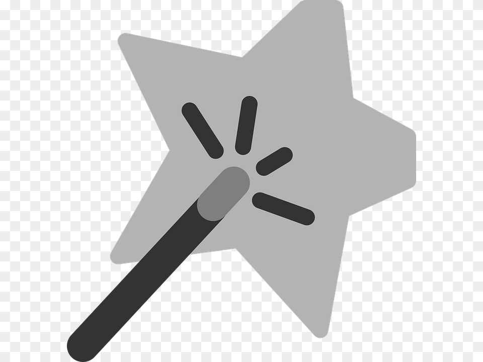 Effect Wand Filter Trick Magic Star Grey Effect Images Icon, Star Symbol, Symbol Free Png