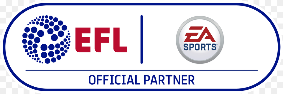 Efl Joint Identity Logo L Ea Sports Partner Rgb Circle, License Plate, Transportation, Vehicle, Text Png Image