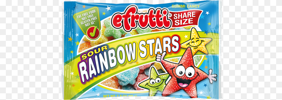 Efrutti Sour Rainbow Stars, Food, Sweets, Candy, Snack Free Transparent Png