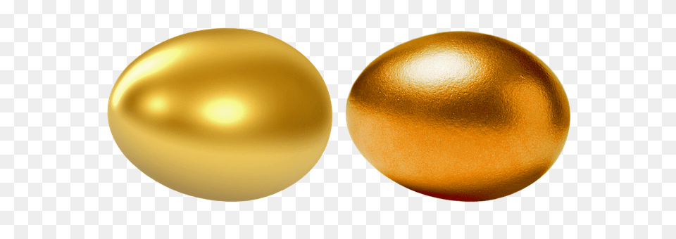 Egg Sphere, Gold, Food, Accessories Png