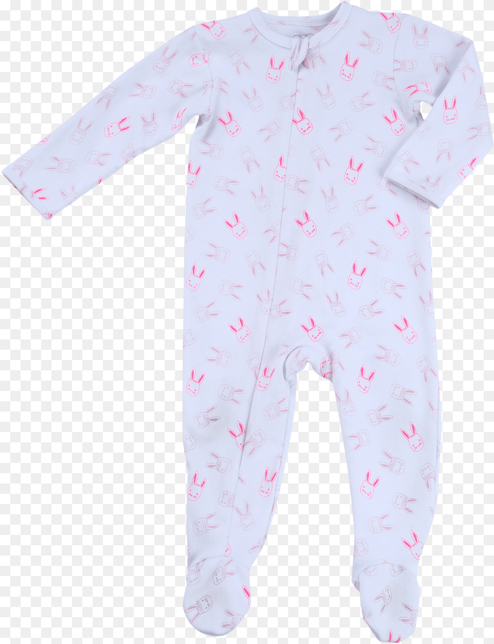Egg Baby Bunny Print Zipper Footie Baby Clothing Gifts Clothing, Pajamas, Person Free Png