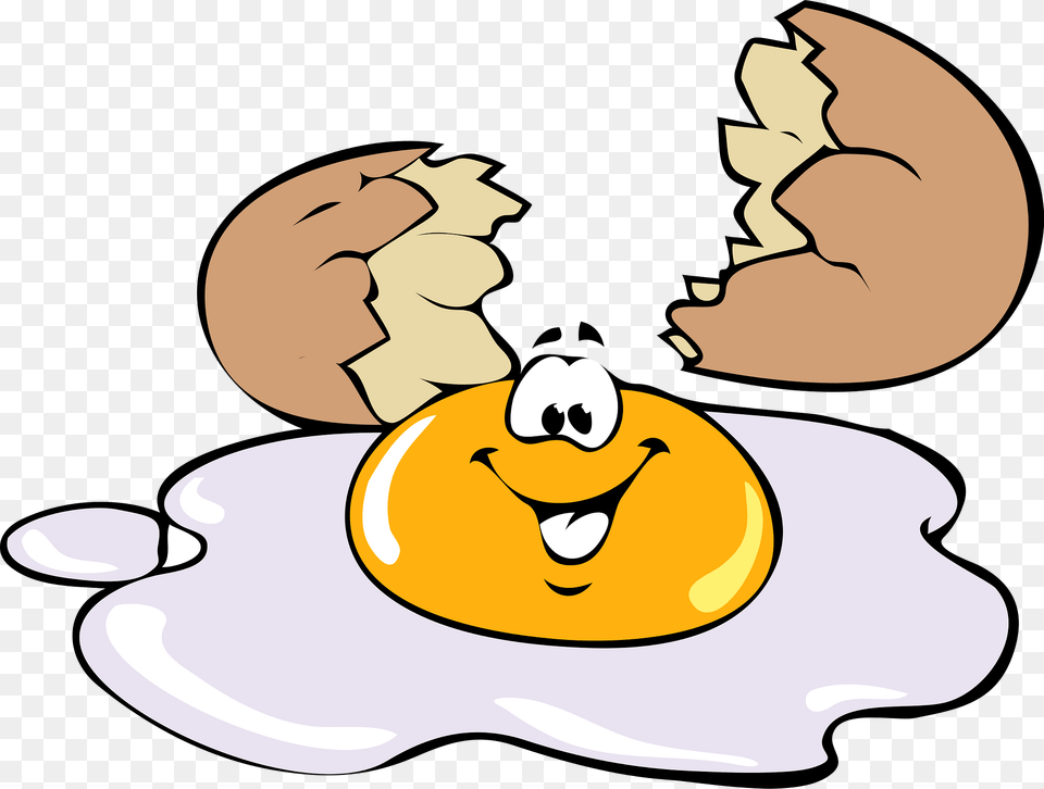 Egg Broken And Smiling Clipart, Baby, Person, Face, Head Png