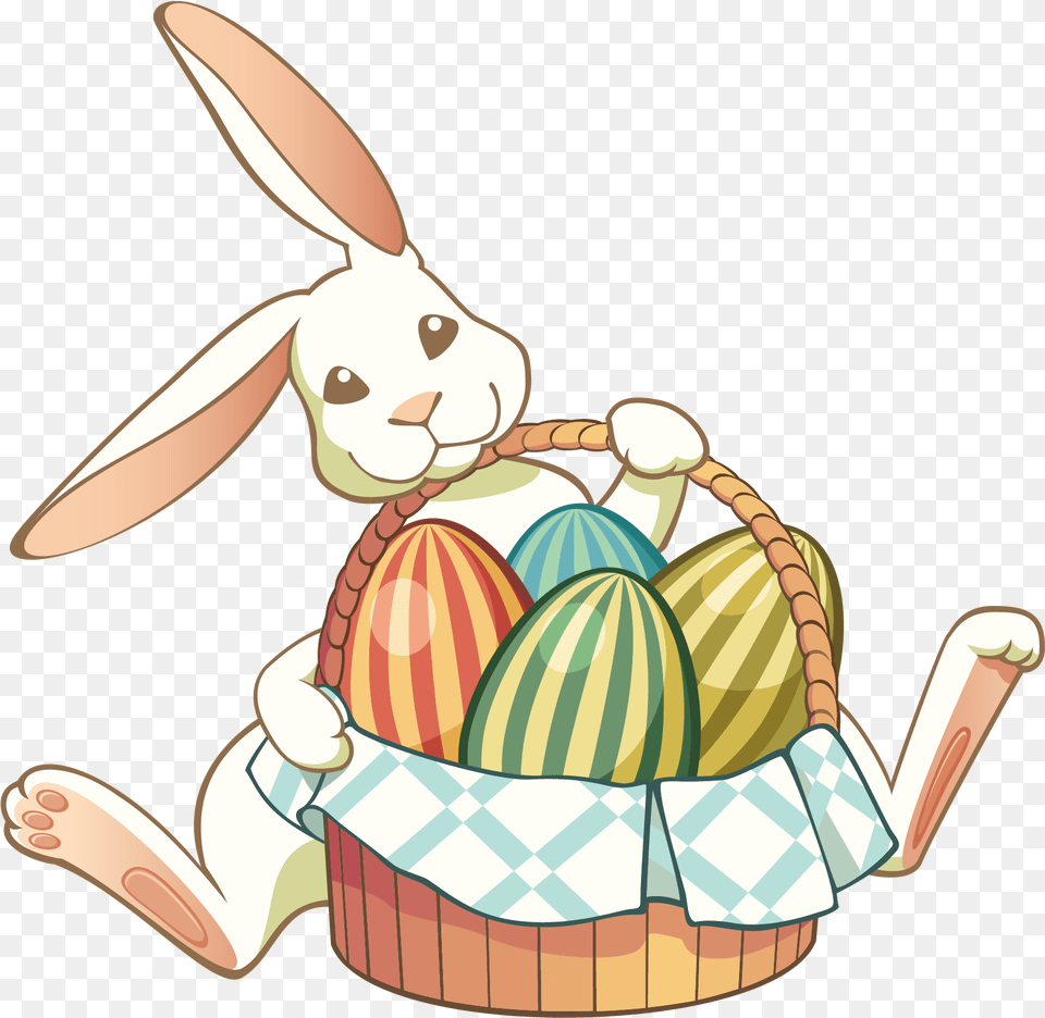 Egg Bunnies Easter Bunny Lent Hd Image Clipart Bunny Happy Easter Clipart Free Png Download