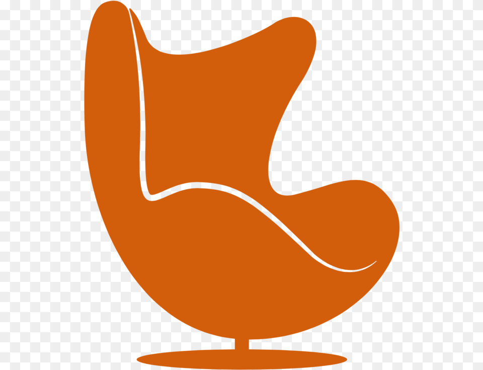 Egg Chair Icon Orange Modern Chair Icon, Clothing, Furniture, Hat, Cowboy Hat Free Png