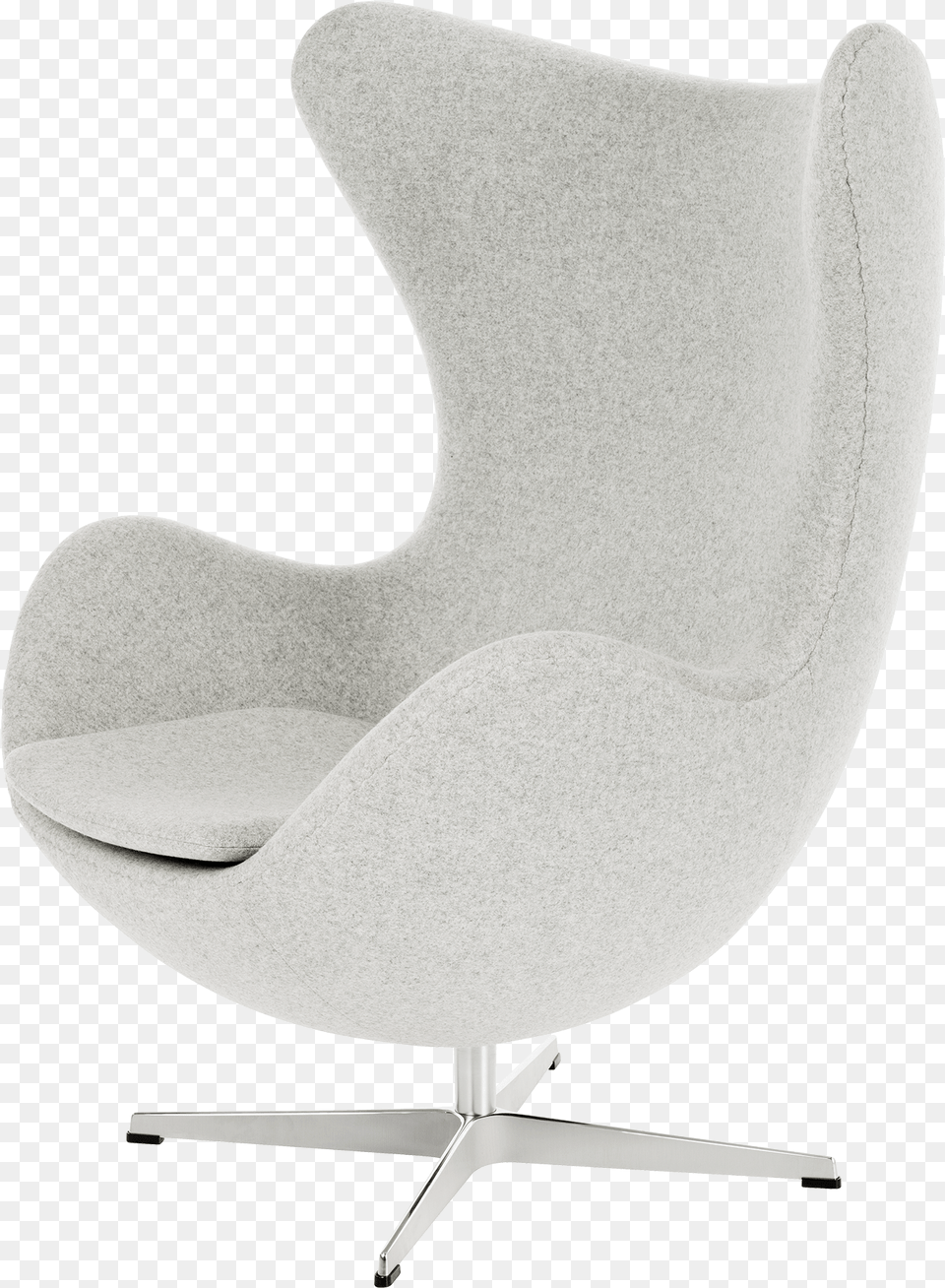 Egg Chair White, Furniture, Armchair Png Image