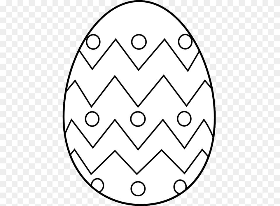 Egg Clip Art Of Egg Clipart Black And White Easter, Easter Egg, Food, Disk Free Transparent Png