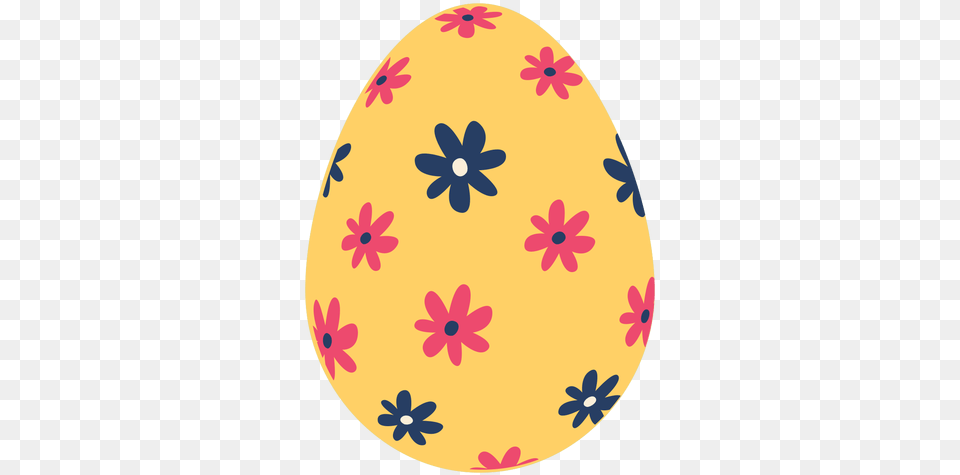 Egg Easter Painted Pattern Flower Flat Huevo De Pascua Pintados, Easter Egg, Food Png