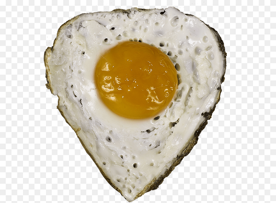 Egg Fried Yolk Heart Image On Pixabay Huevo Frito, Food, Fried Egg Free Transparent Png