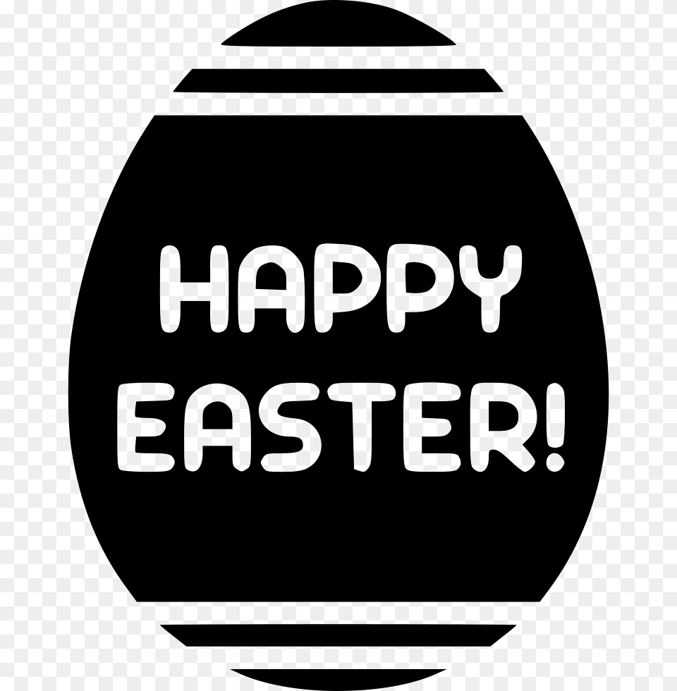 Egg Happy Sign Writing Happy Easter Icon, Food Free Png Download