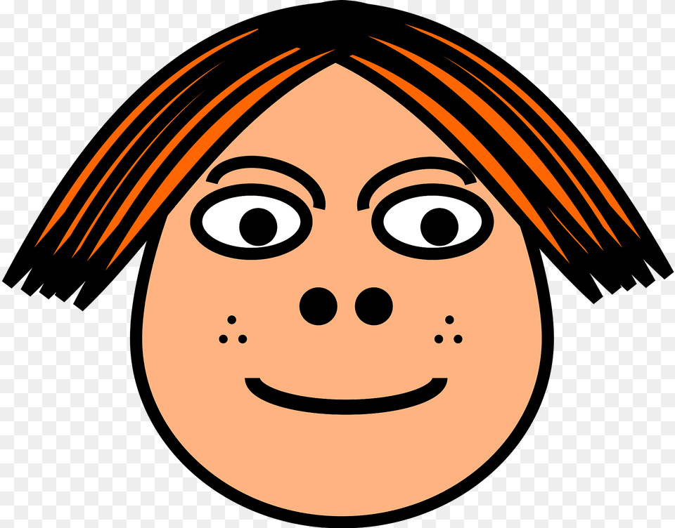 Egg Head Girl Clipart, Face, Person, Photography, Portrait Free Png