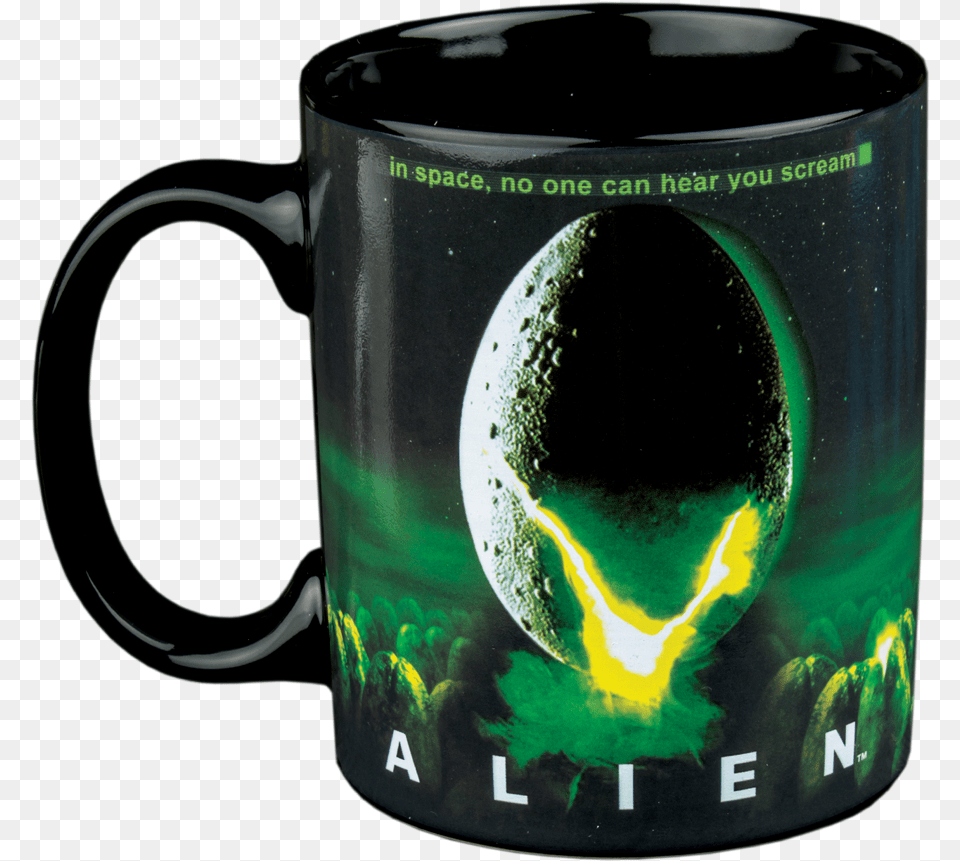 Egg Logo Heat Change Mug Alien 1 Cover Dvd, Cup, Beverage, Coffee, Coffee Cup Free Transparent Png