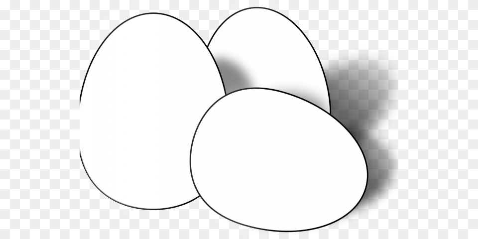 Egg Outline Egg Clipart Outline Egg Black And White, Food Free Transparent Png