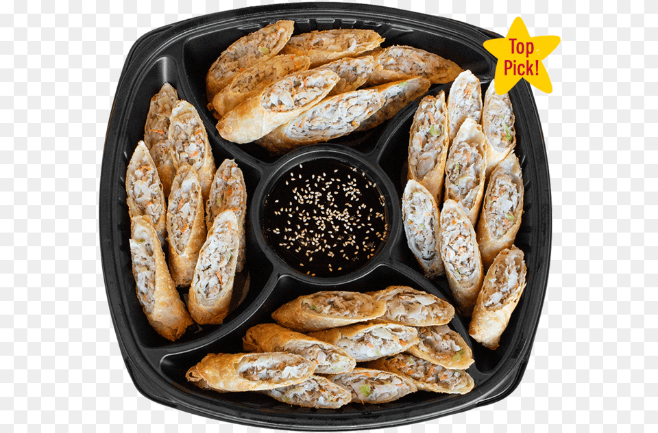 Egg Rolls Platter Bakery, Food, Lunch, Meal, Bread Png