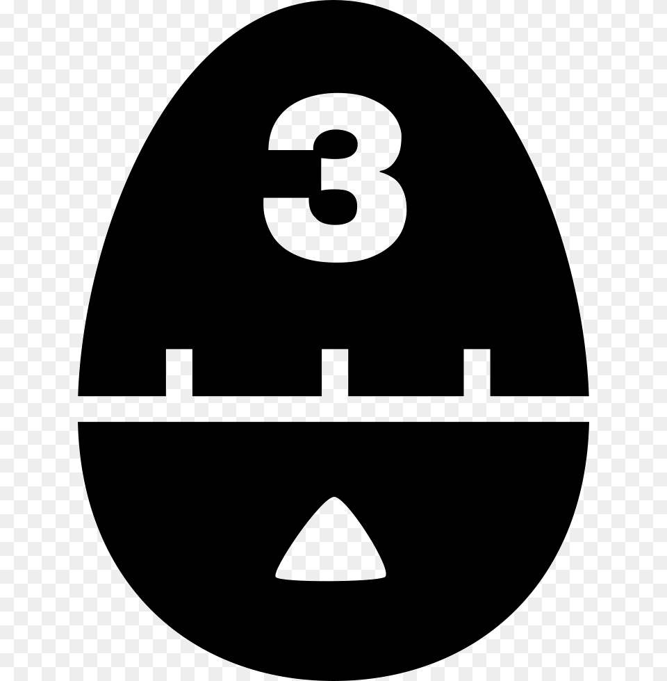 Egg Shape Iconos De Utensilios De Cocina En, Stencil, Food Free Transparent Png