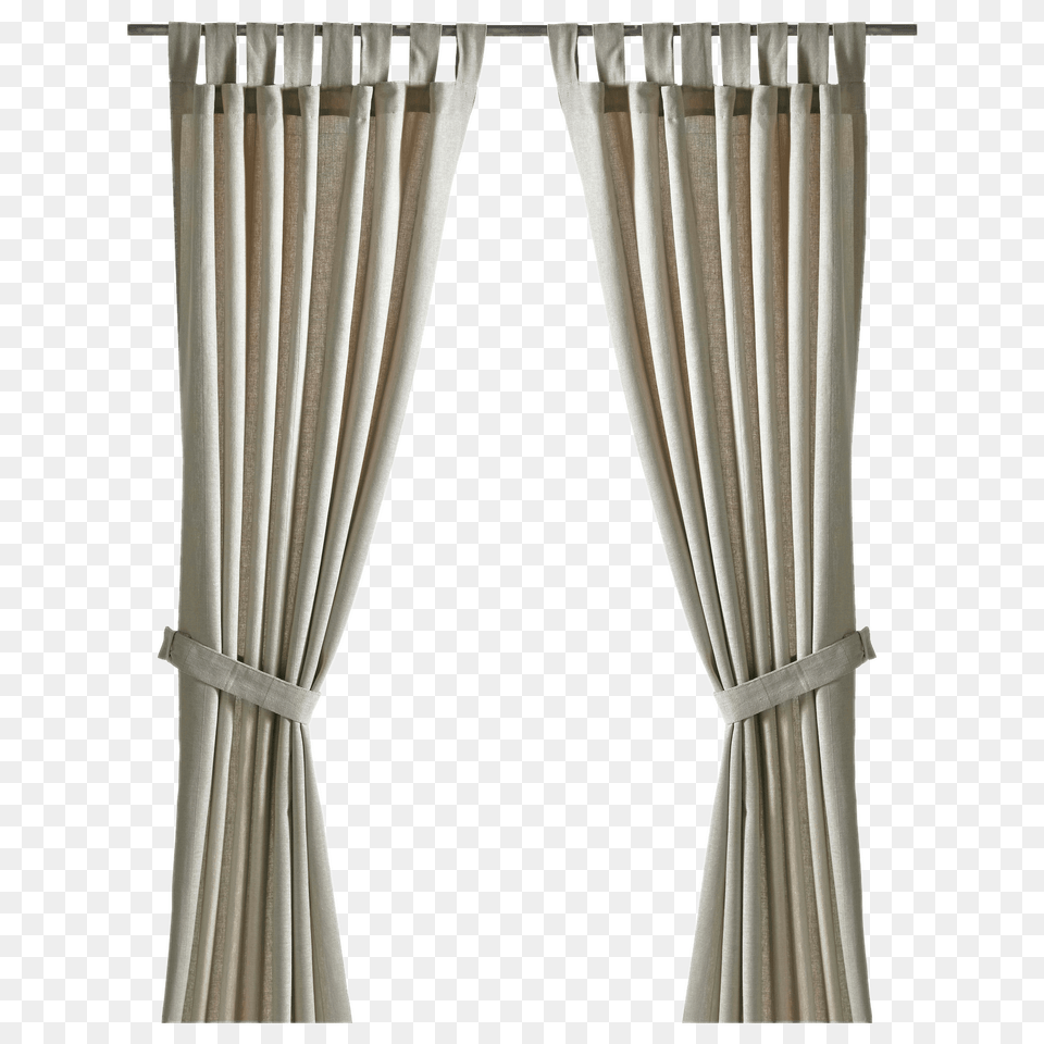 Egg Shell Curtains With Tie Backs, Curtain, Home Decor, Linen, Texture Png Image