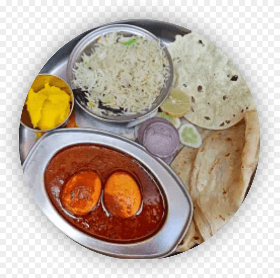 Egg Thali, Food, Food Presentation, Ketchup Png Image