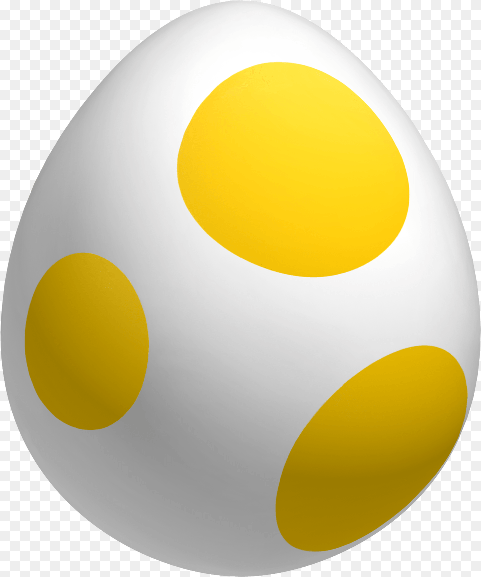 Egg Yellow Yoshi Egg, Food, Easter Egg, Ball, Football Free Png
