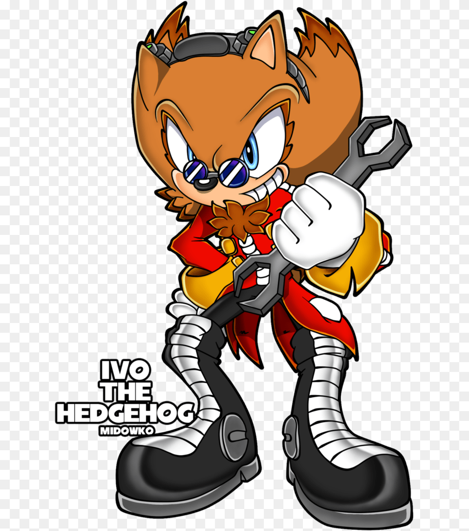 Eggman As A Hedgehog, Book, Comics, Publication, Baby Free Png Download