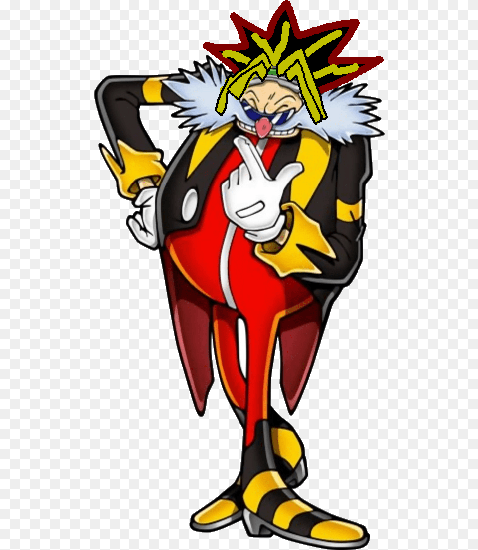 Eggman Nega As Yami Yugi For Some Reason Eggman And Eggman Nega, Book, Comics, Publication, Adult Png