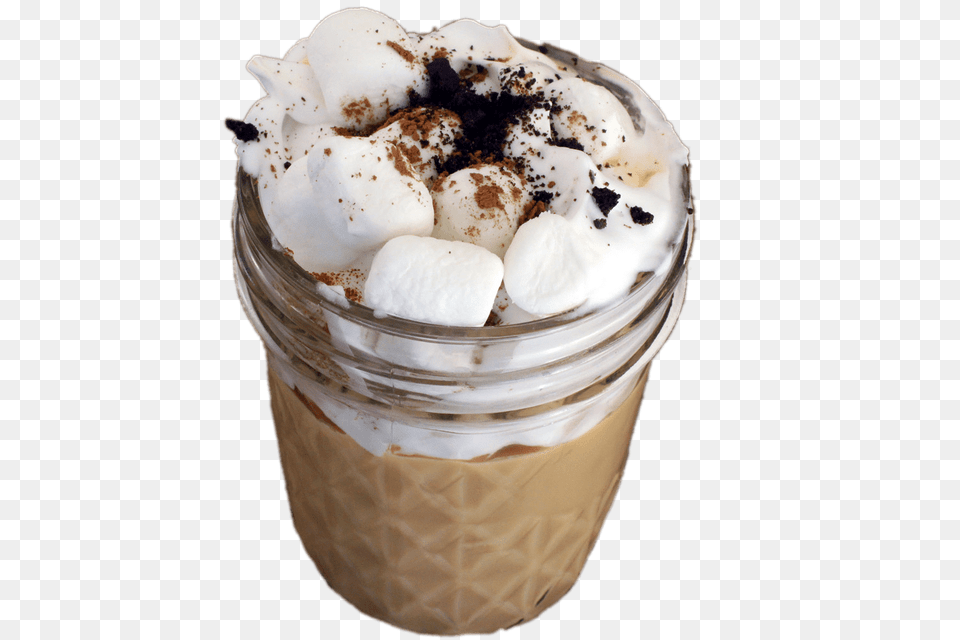 Eggnog With Marshmallows, Cup, Cream, Dessert, Food Free Png Download