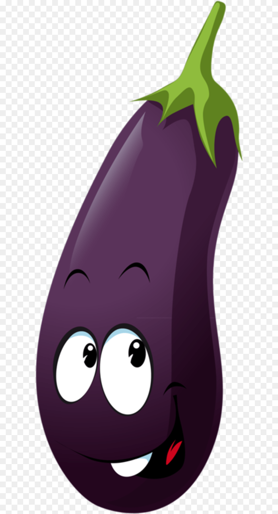 Eggplant Clipart Individual Fruit Vegetable Cartoon Aubergine, Food, Produce, Plant, Person Png Image