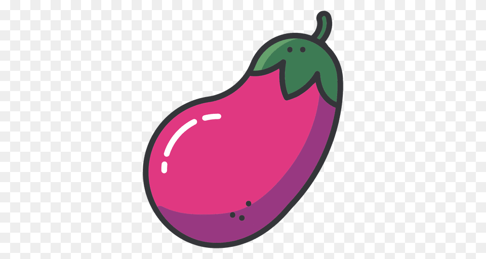 Eggplant Color Icon, Food, Produce, Plant, Vegetable Free Transparent Png