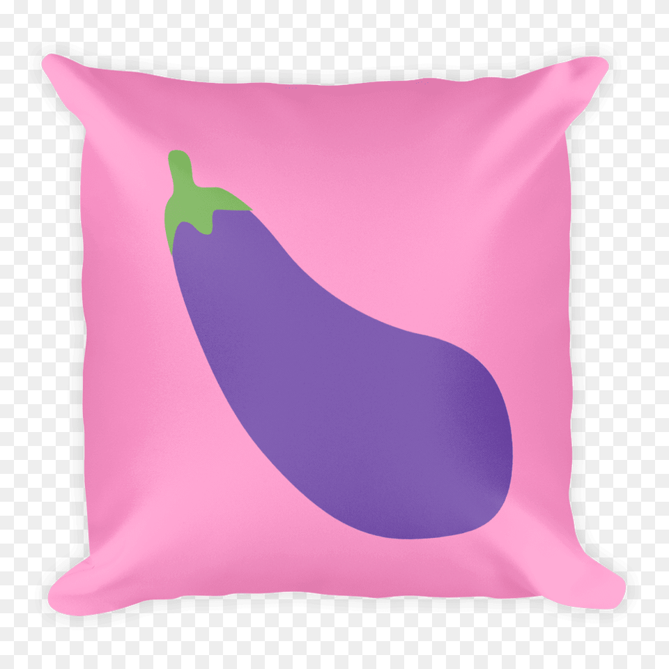 Eggplant Emoji, Cushion, Home Decor, Pillow, Food Png