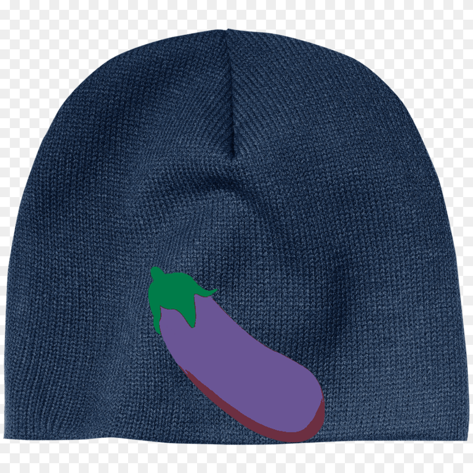 Eggplant Emoji Acrylic Beanie Emoji Acrylics And Products, Cap, Clothing, Hat, Swimwear Png Image