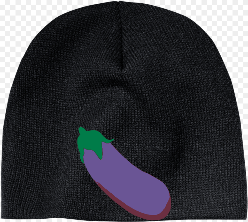 Eggplant Emoji Cp91 100 Acrylic Beanie Beanie, Cap, Clothing, Hat, Person Free Transparent Png