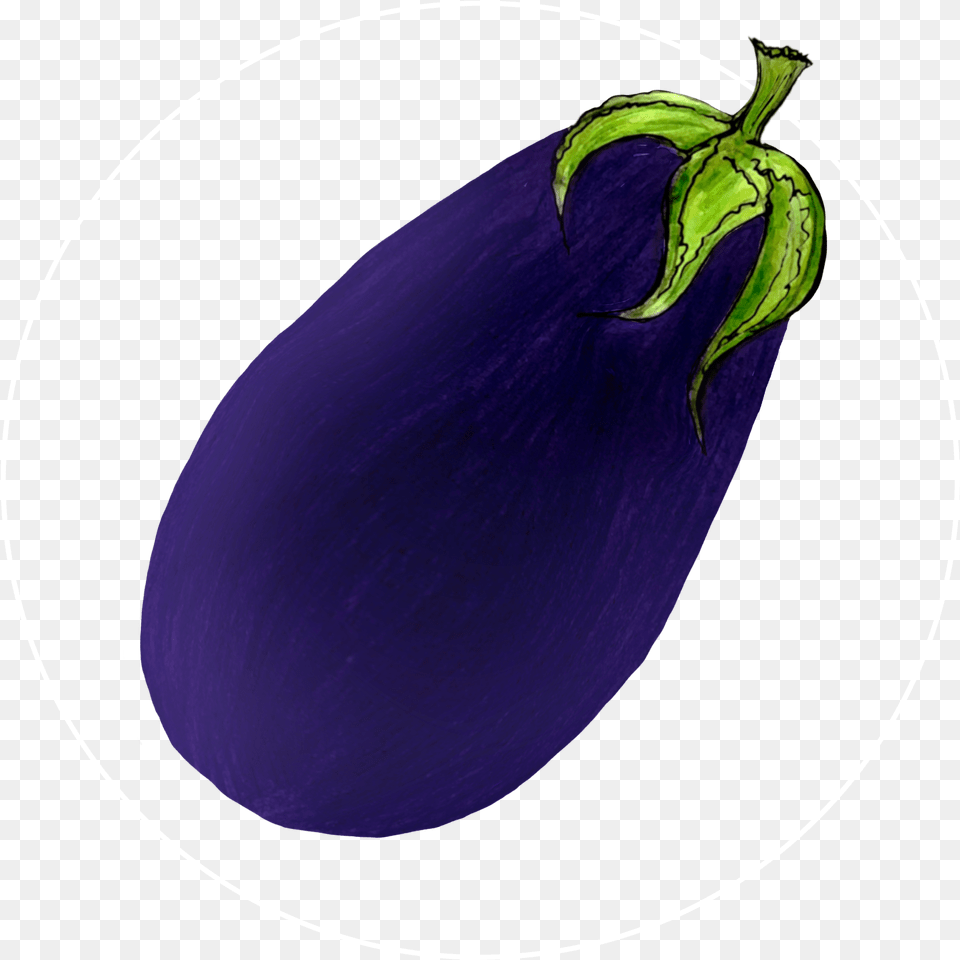 Eggplant Emoji Eggplant, Food, Produce, Plant, Vegetable Free Transparent Png
