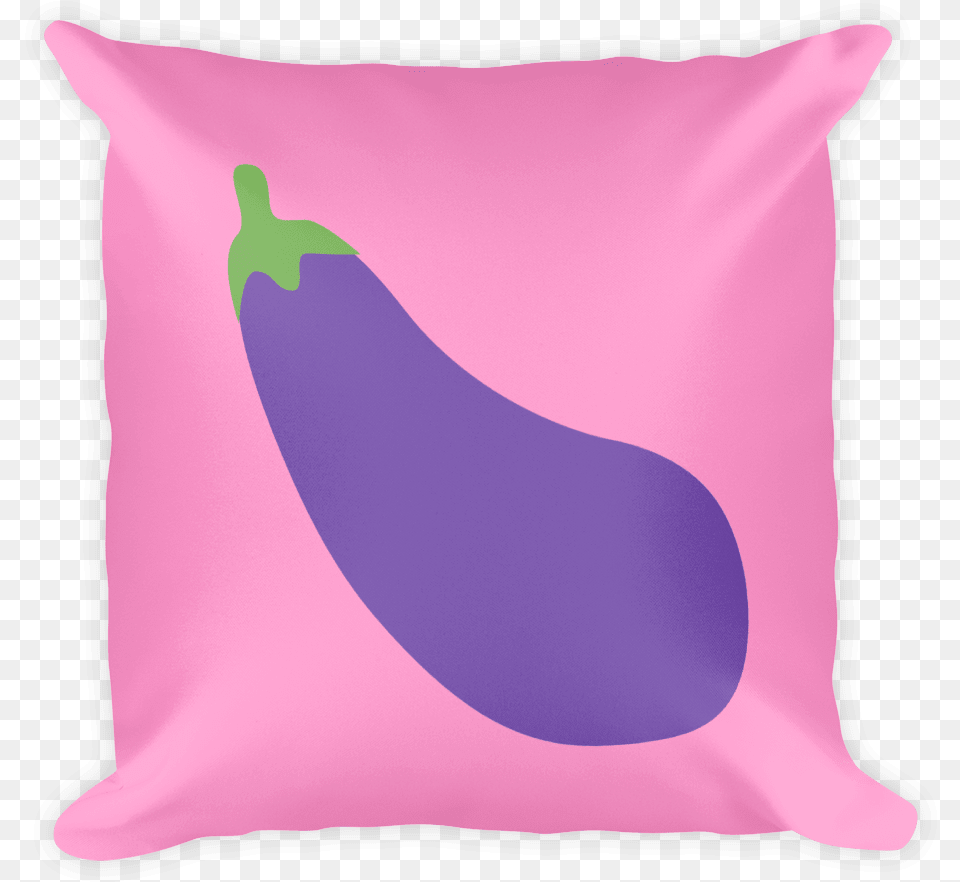 Eggplant Emoji Pillow Swish Embassy Eggplant Emoji Pillow, Cushion, Home Decor, Food, Produce Png