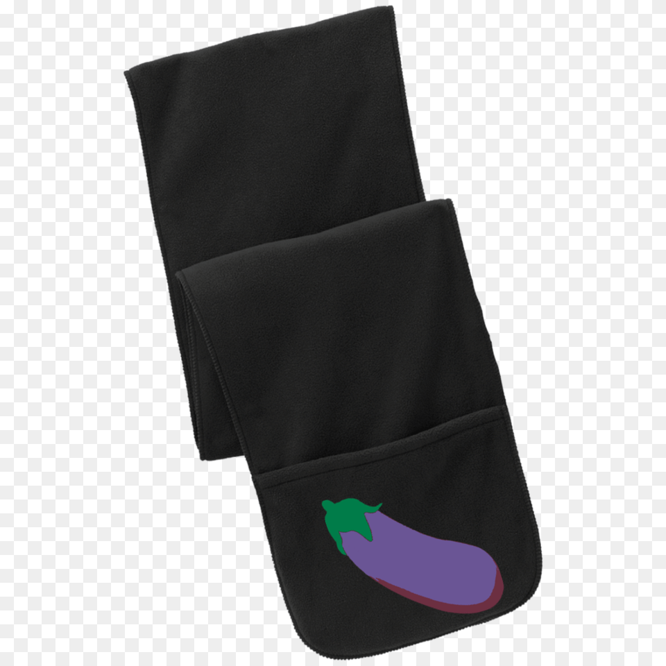 Eggplant Emoji Port Authority Fleece Scarf With Pockets, Accessories, Bag, Handbag, Food Png