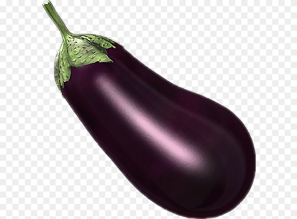 Eggplant Emoji Snapchat Sticker Eggplant, Food, Produce, Plant, Vegetable Free Png
