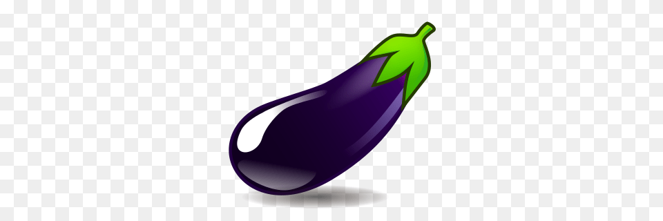 Eggplant Emojidex, Food, Produce, Plant, Vegetable Free Png Download