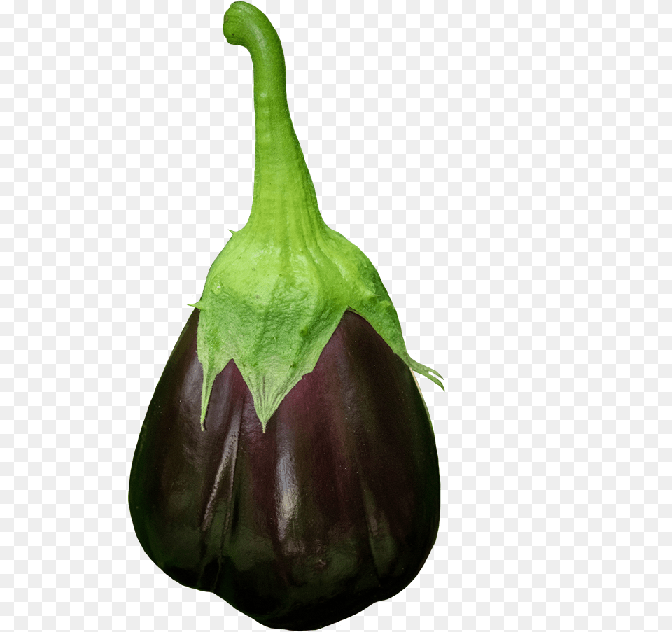 Eggplant With Stem, Food, Produce, Plant, Vegetable Png